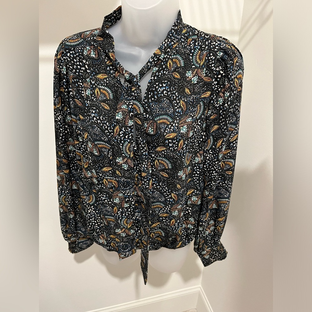 Evereve Tie Neck Blouse